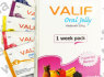 VALIF ORAL GEL - GELIS EREKCIJAI, VARDENAFIL 20MG