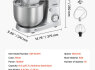 Naujas galingas vokiškas planetarinis mikseris 1500W 5. 7L (2)