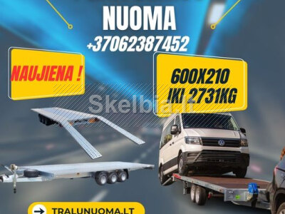 Platformos 600 210 2679 kg BE CE kategorija NUOMA www. voris. lt