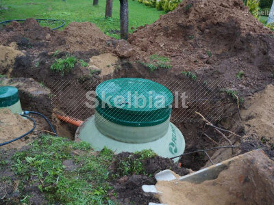Nuotekų valymo įrenginiai, šulinių kasimas