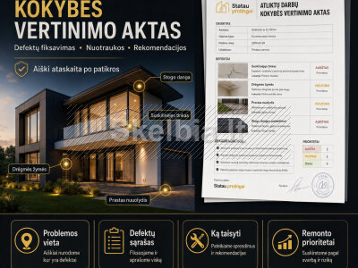 ATLIKTŲ DARBŲ KOKYBĖS VERTINIMO AKTAS
