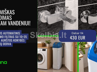 Ekonomiškas sprendimas kalkėtam vandeniui