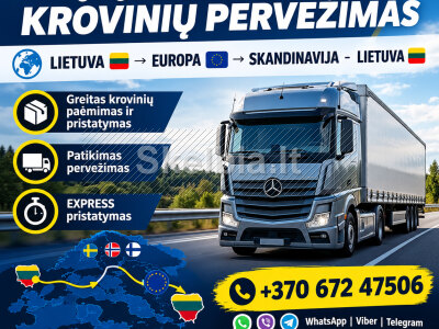 EXPRESS PERVEŽIMAI 24 7 LT - EUROPA - LT 370 672 47506 370 646 14499